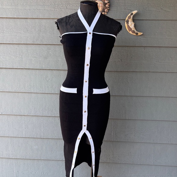 Hera Collection Dresses & Skirts - Hera Collection Black and White Midi Dress